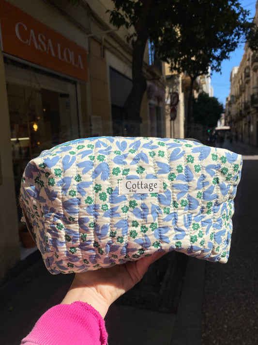 Neceser de viaje XL de algodón acolchado