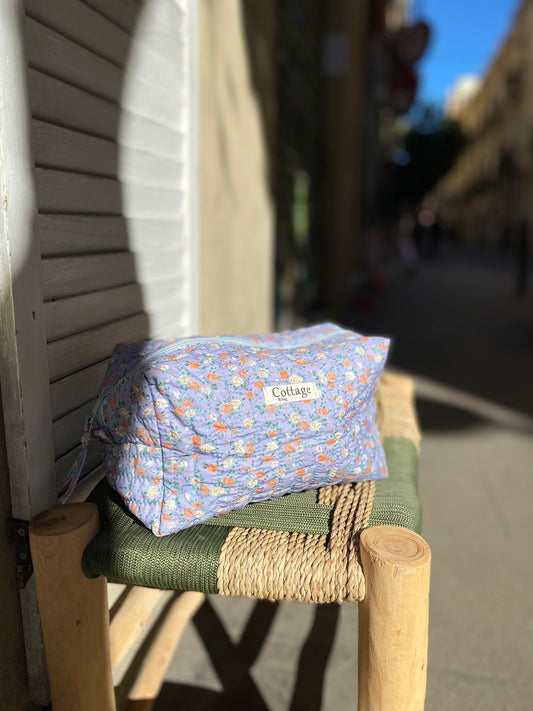 Neceser de viaje XL de algodón acolchado