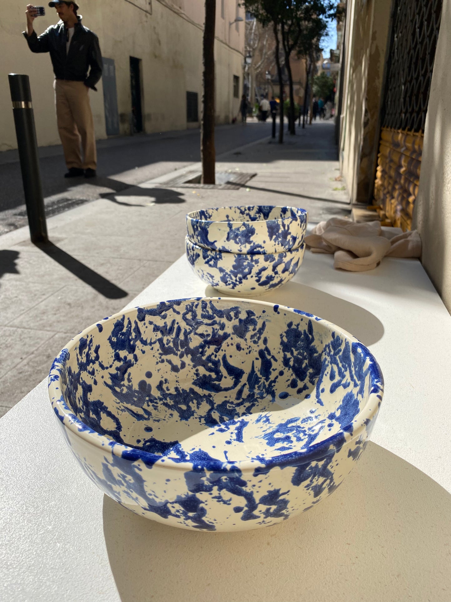 ENSALADERA plana Azul