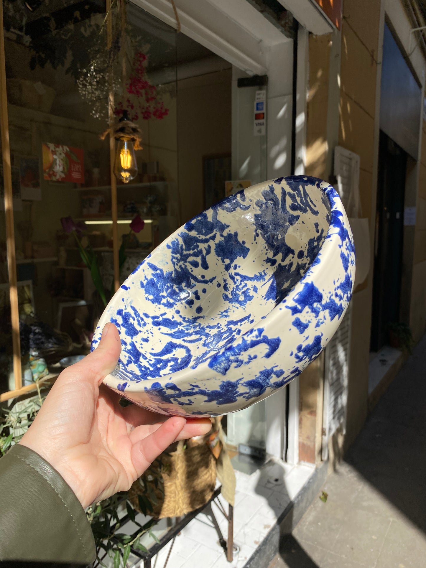 ENSALADERA plana Azul