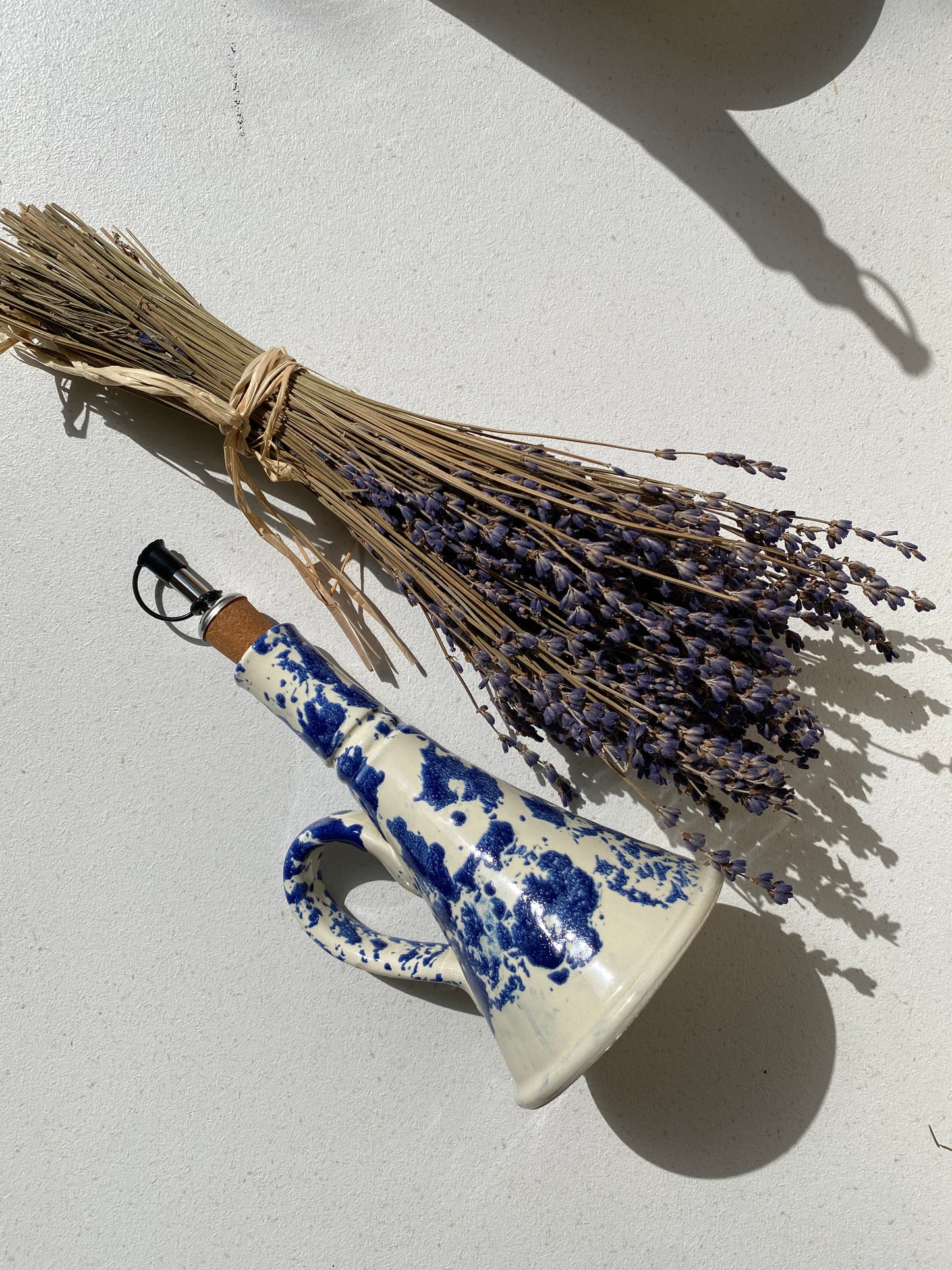 ACEITERA de cerámica Azul con asas