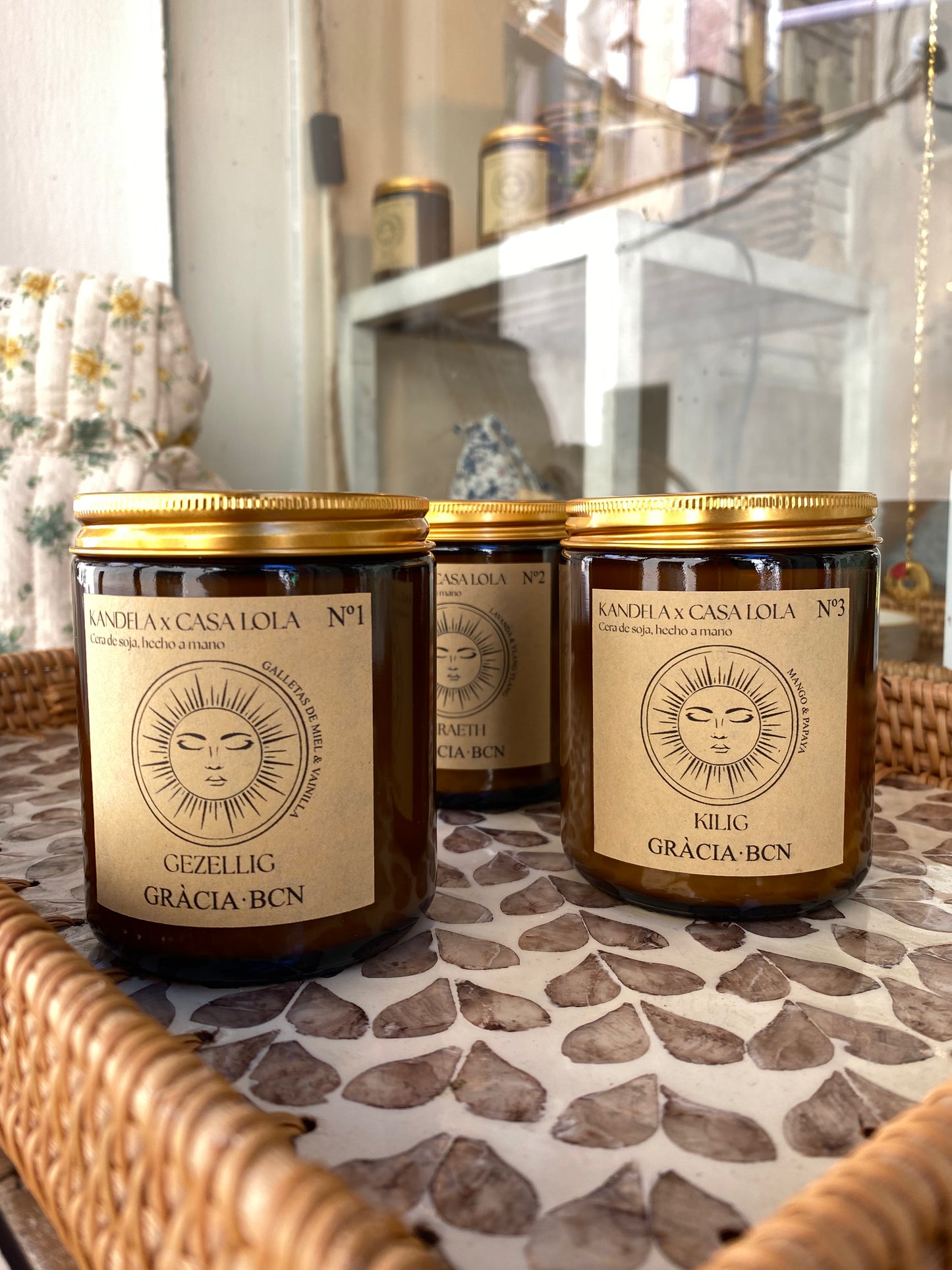 Vela natural Gràcia x  Lavanda y ylang ylang