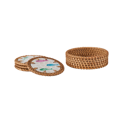Posavasos de conchas motivo Pescados