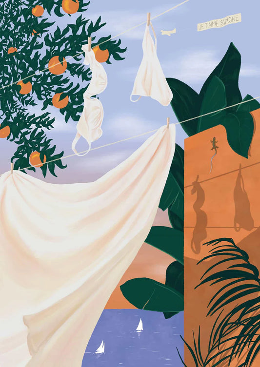 Puzzle 500 piezas "El pequeño baile de la ropa"