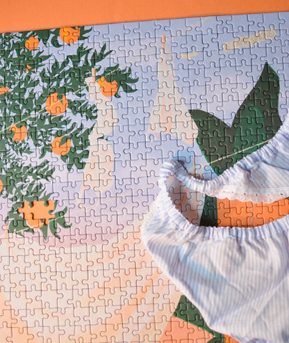 Puzzle 500 piezas "El pequeño baile de la ropa"