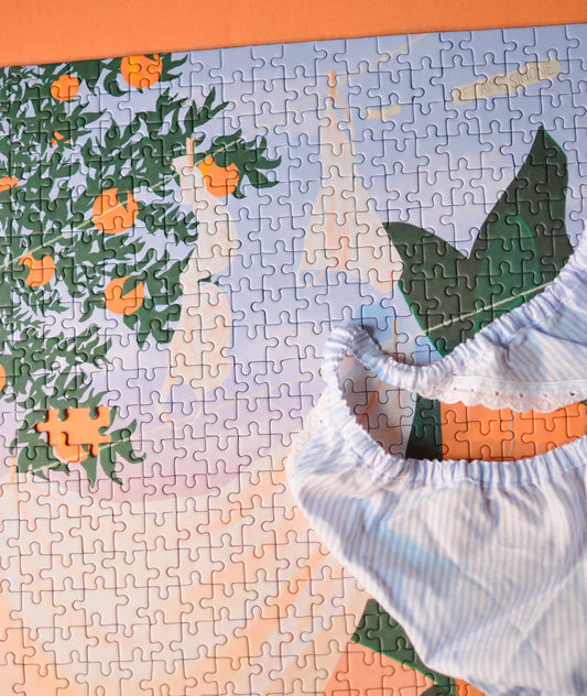 Puzzle 500 piezas "El pequeño baile de la ropa"