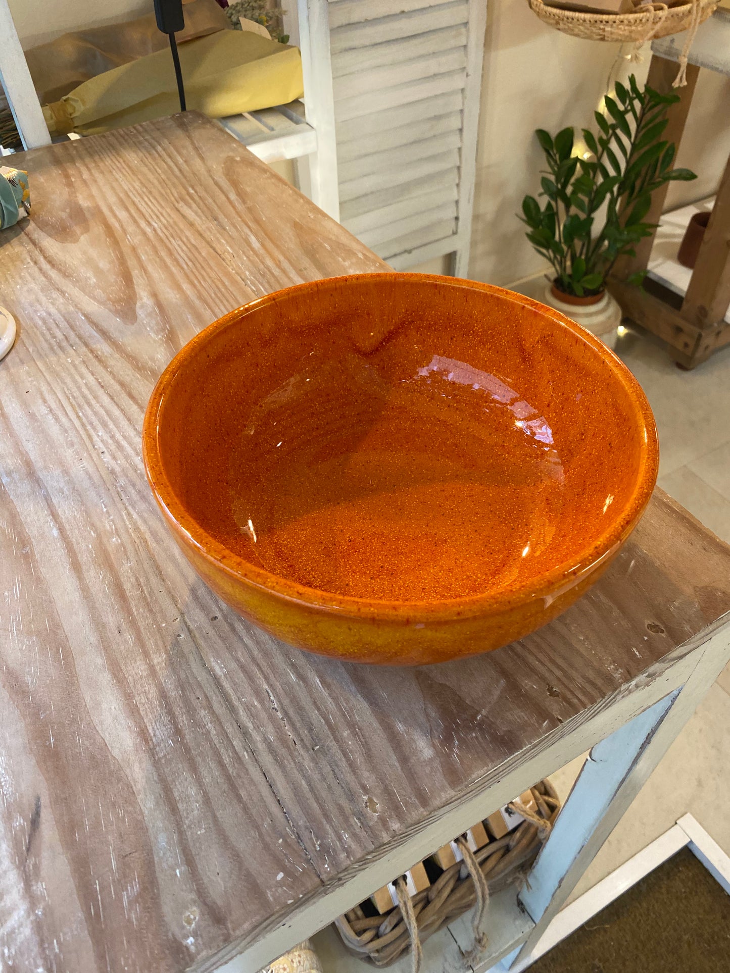 ENSALADERA plana Mandarina