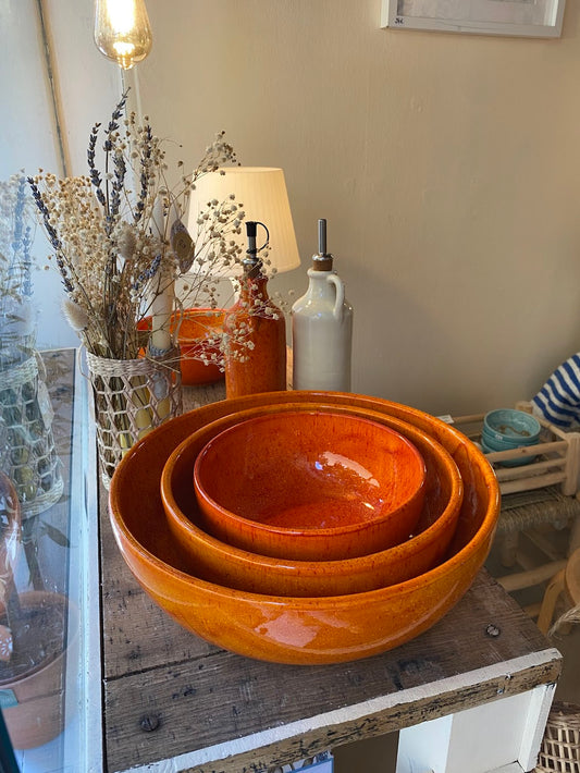 ENSALADERA plana Mandarina